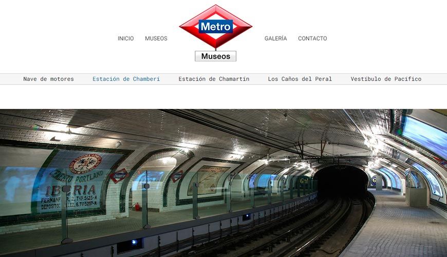 web museo antigua estación de metro de Chamberi